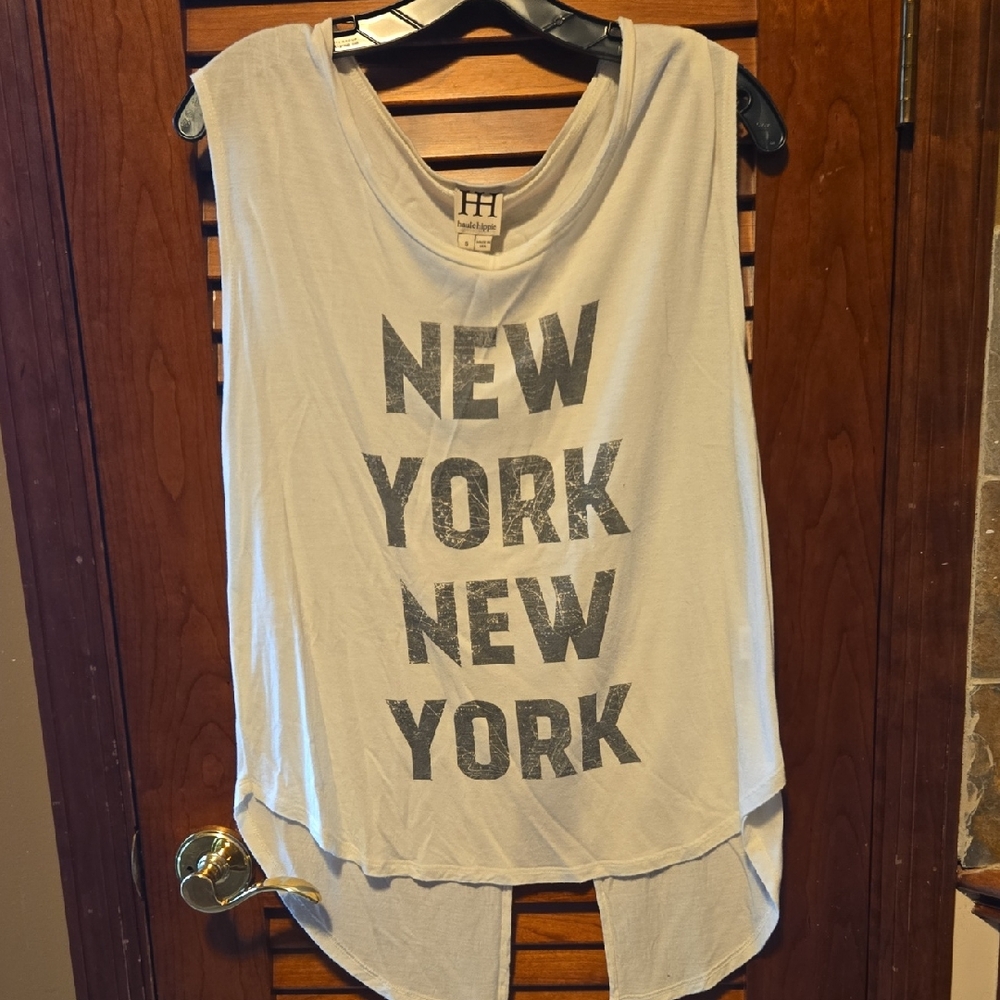 Haute Hippie Gray New York Muscle Tee